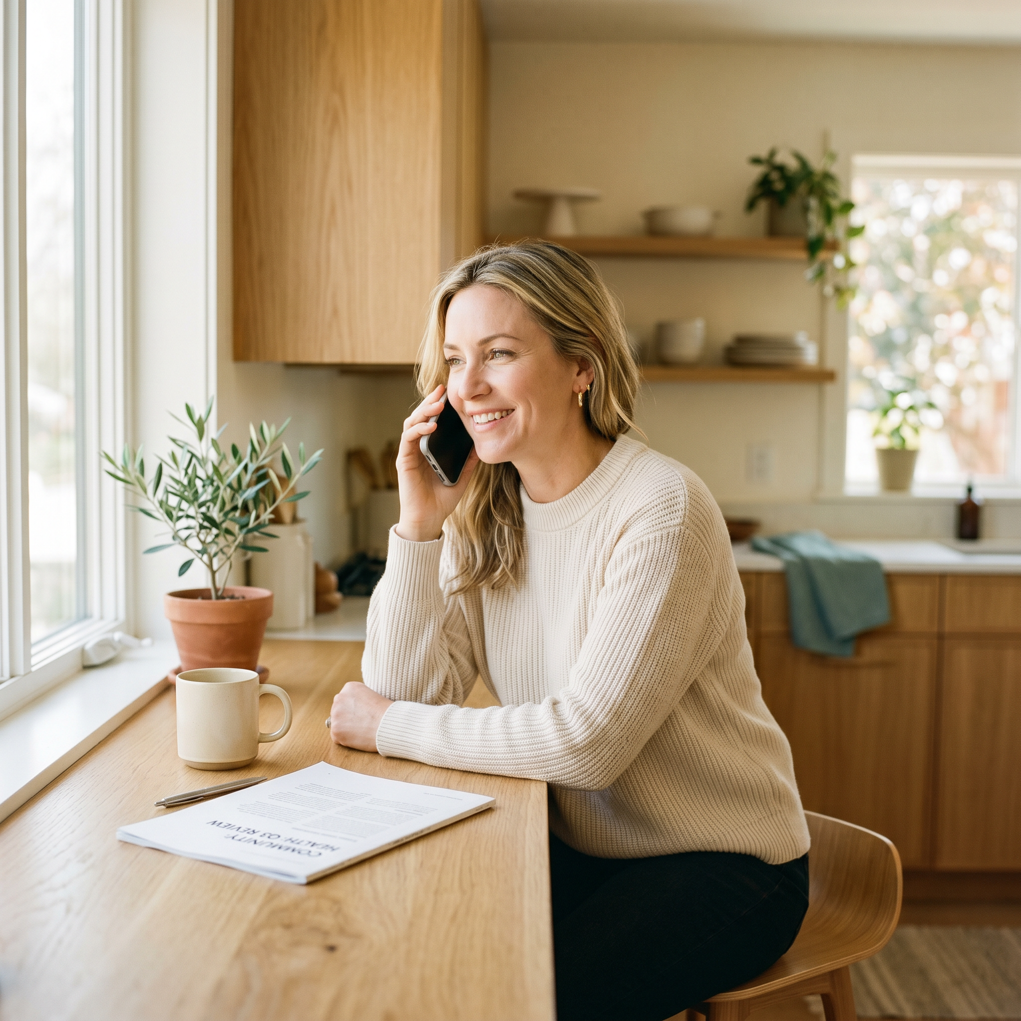 A Selvara member on a call with her licensed MD