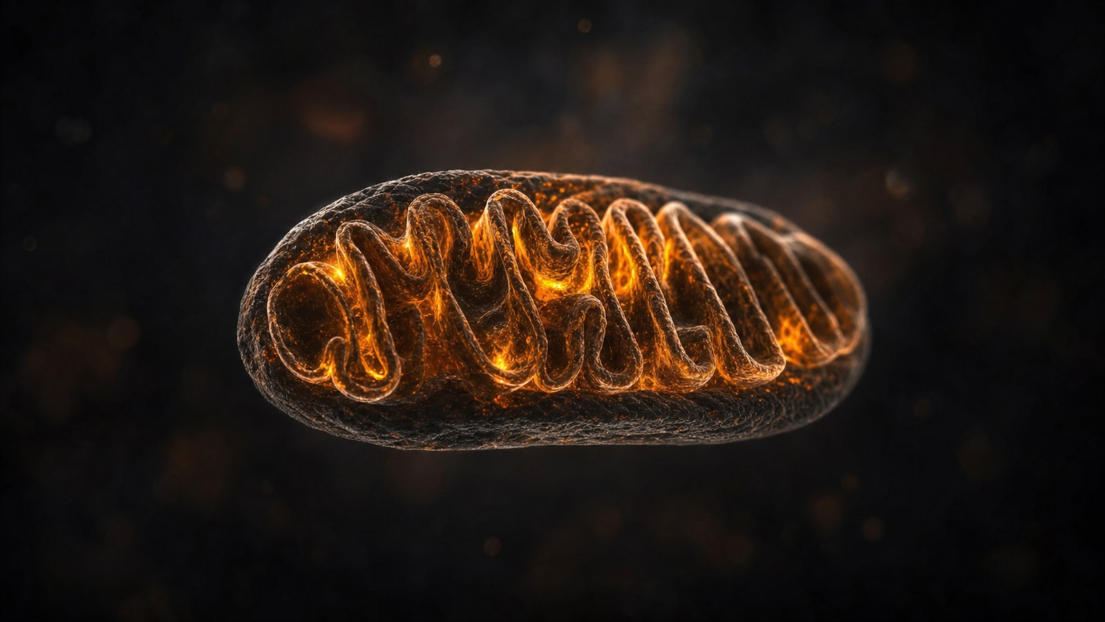 Editorial hero illustration for The Mitochondrion and the Midlife Man