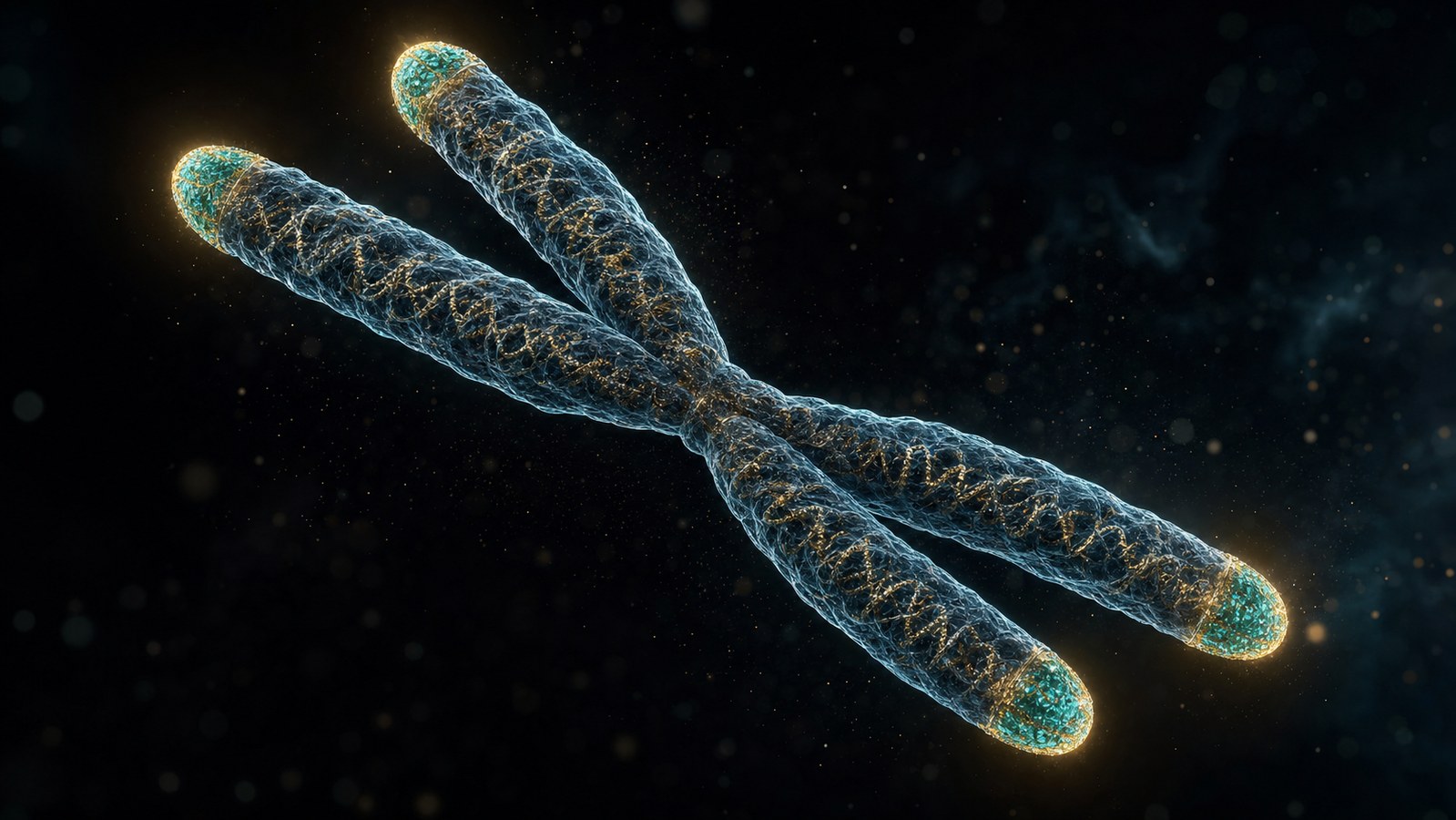 Editorial hero illustration for Telomeres and the Clock Inside Your Cells